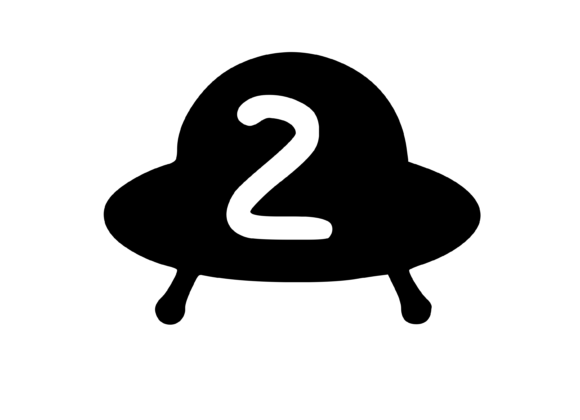 Cute Alien UFO Graphics for Playful Crafts
