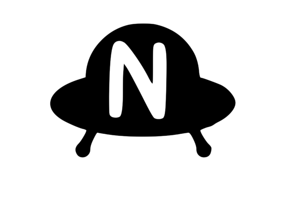 Cute Alien UFO Graphics for Playful Crafts
