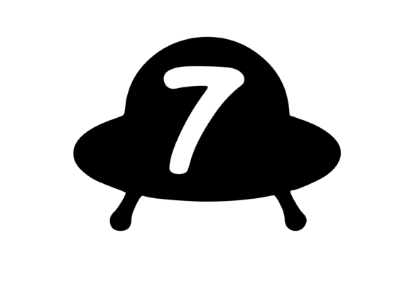 Cute Alien UFO with Playful Mono 7: Graphics & Crafts