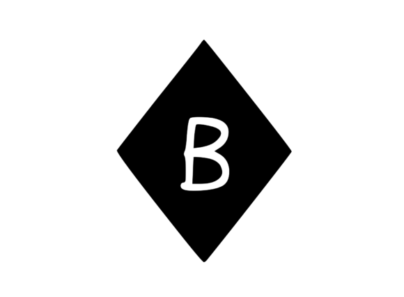 Diamond Shape with Playful Mono B: Graphics for Crafts
