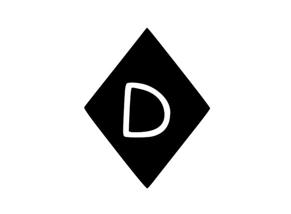 Diamond Shape with Playful Mono D: Graphics for Crafts
