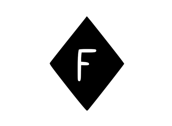 Diamond Shape with Playful Mono F: Graphics for Crafts