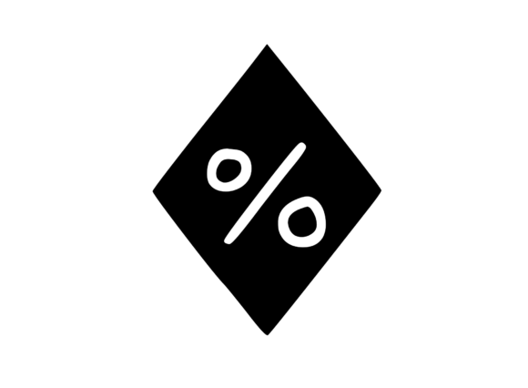 Diamond Shape with Playful Mono for Graphics and Crafts