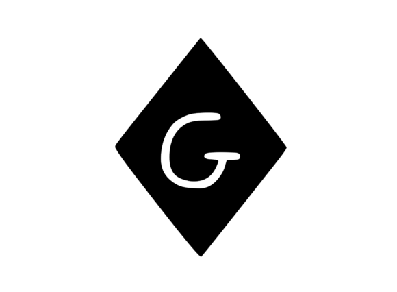 Diamond Shape with Playful Mono G: Graphics & Crafts