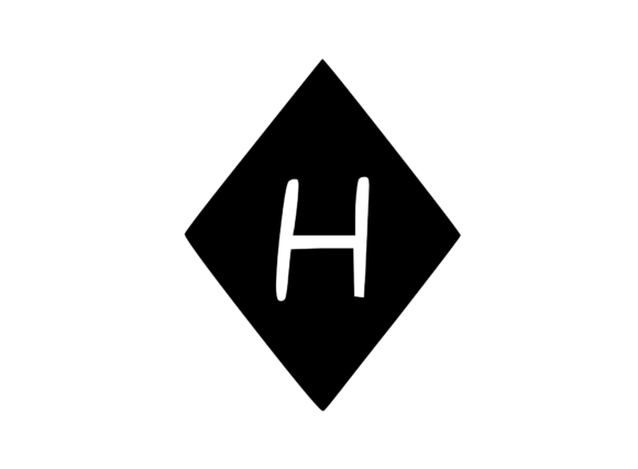 Diamond Shape with Playful Mono H: Graphics for Crafts