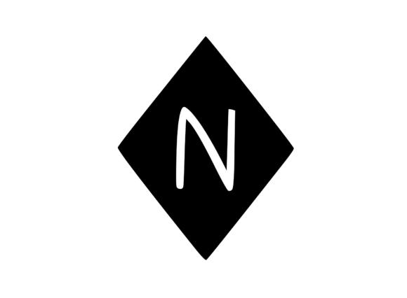 Diamond Shape with Playful Mono N: Graphics for Crafts