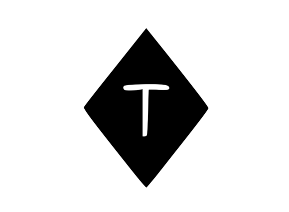 Diamond Shape with Playful Mono T: Graphics for Crafts