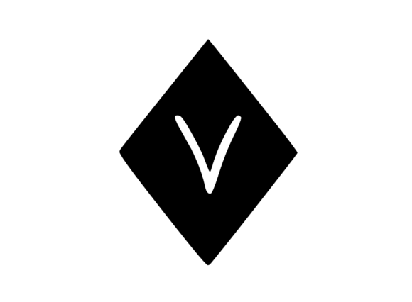 Diamond Shape with Playful Mono V: Graphics for Crafts
