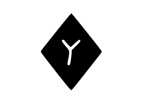 Diamond Shape with Playful Mono Y: Graphics for Crafts