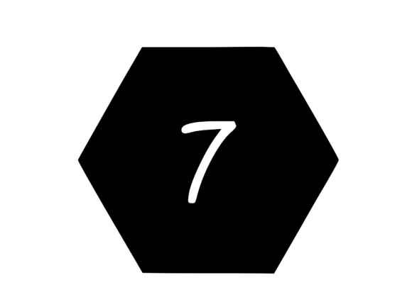 Hexagon Shape with Playful Mono 7: Graphics for Crafts