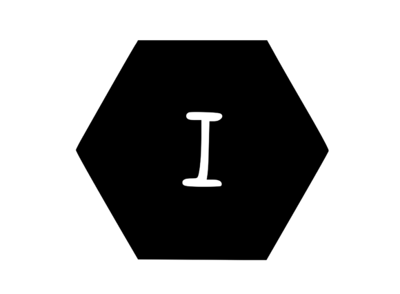 Hexagon Shape with Playful Mono I: Graphics & Crafts