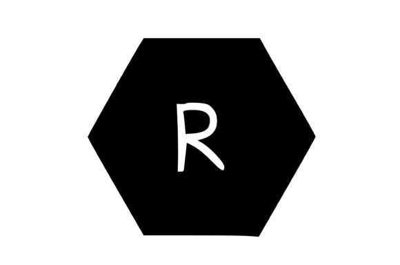 Hexagon Shape with Playful Mono R: Graphics & Crafts Review