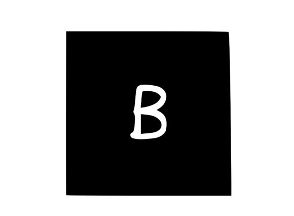 Square Shape with Playful Mono B: A Stitch Test