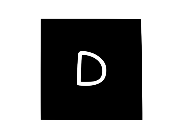 Square Shape with Playful Mono D: Graphics for Crafts