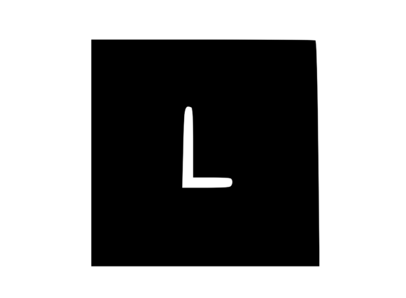 Square Shape with Playful Mono L: A Stitch Test