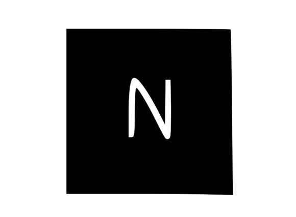 Square Shape with Playful Mono N: Graphics for Crafts