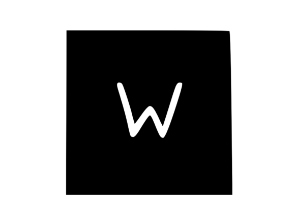 Square Shape with Playful Mono W: Graphics for Crafts