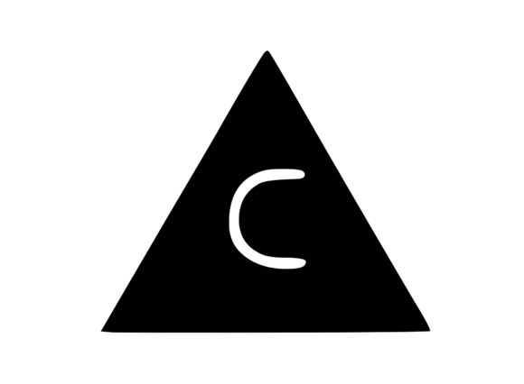 Triangle Shape with Playful Mono C: A Stitch Test