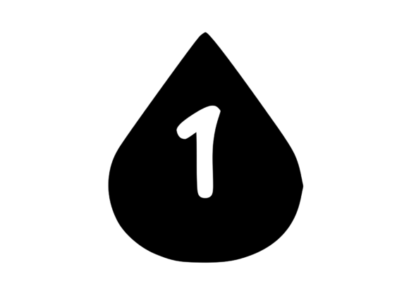Water Droplet with Playful Mono 1: Graphics for Crafts