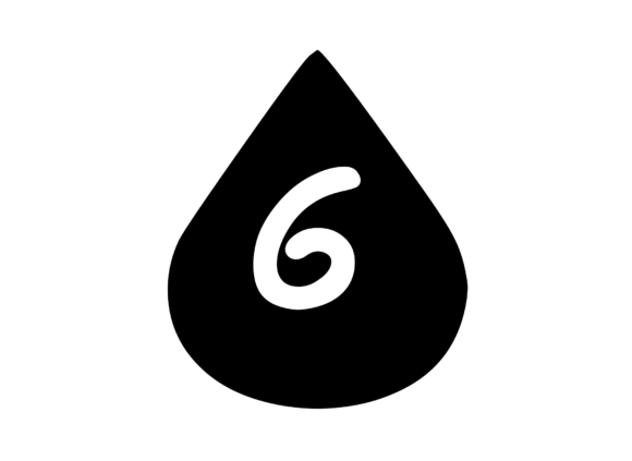 Water Droplet with Playful Mono 6: Graphics for Crafts