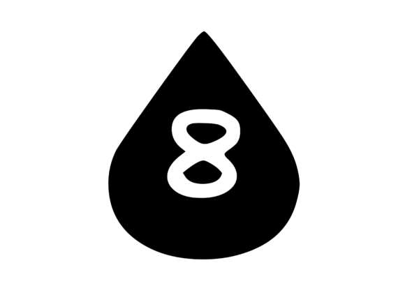 Water Droplet with Playful Mono 8: Graphics for Crafts