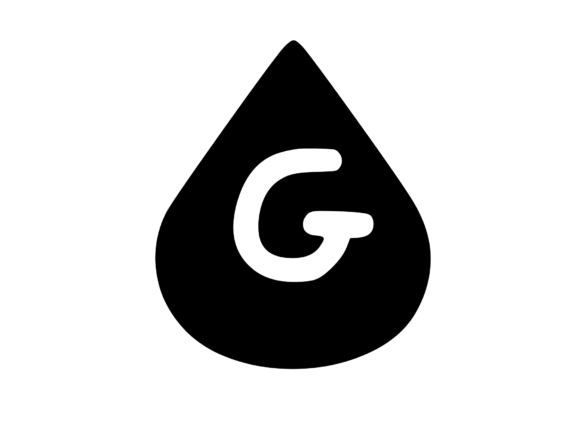 Water Droplet with Playful Mono G: Graphics & Crafts