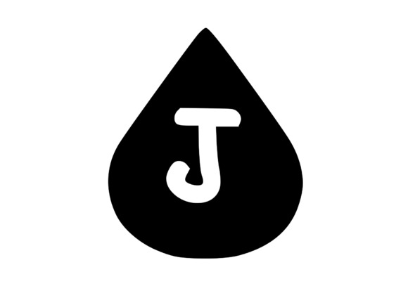 Water Droplet with Playful Mono J: Graphics for Crafts