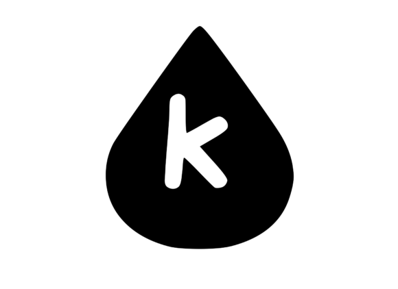 Water Droplet with Playful Mono K: Graphics for Crafts