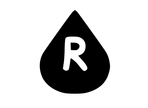 Water Droplet with Playful Mono R: Graphics for Crafts
